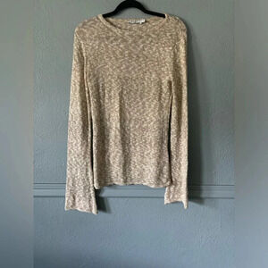 Na-Kd | melange | bell sleeve | long | long sleeve | semi sheer | sweater | s